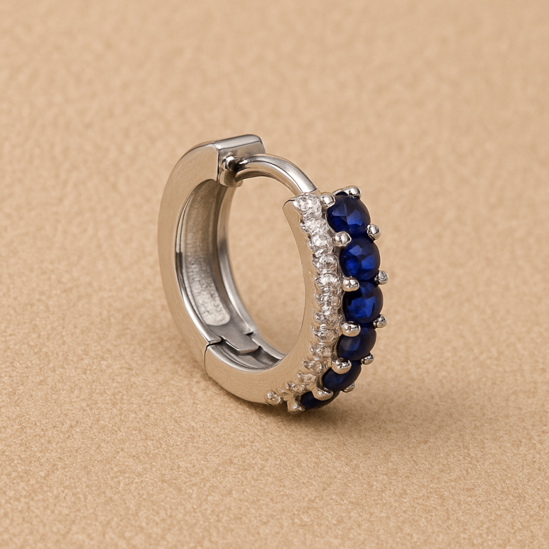 Blue Velvet Hoop