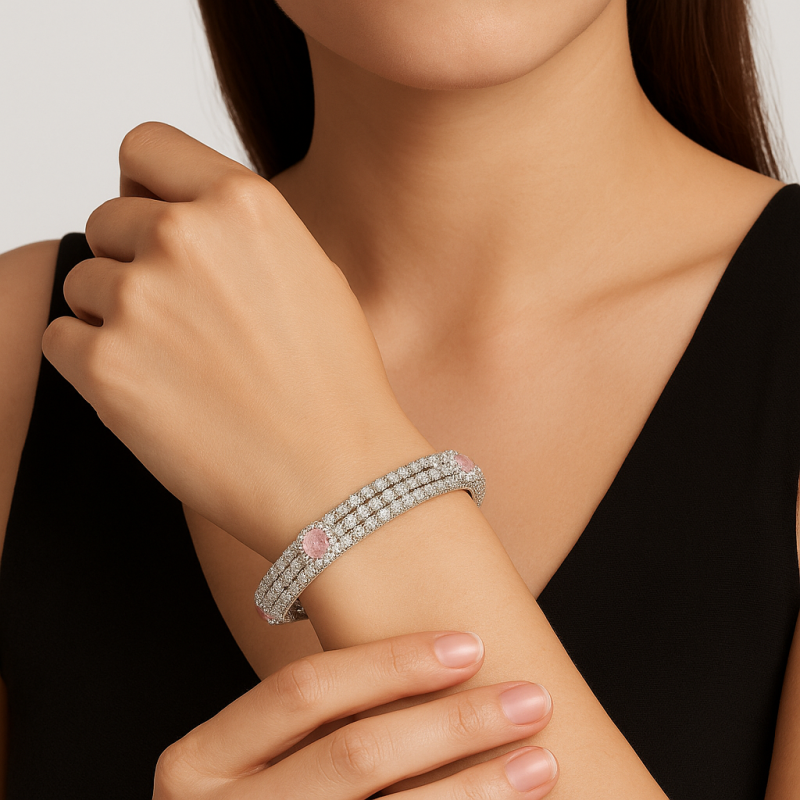Blush Crown Bangle
