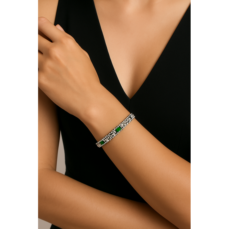Lustrous Verde Bangle
