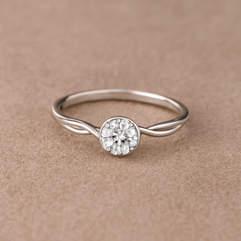 Radiant Knot W Ring