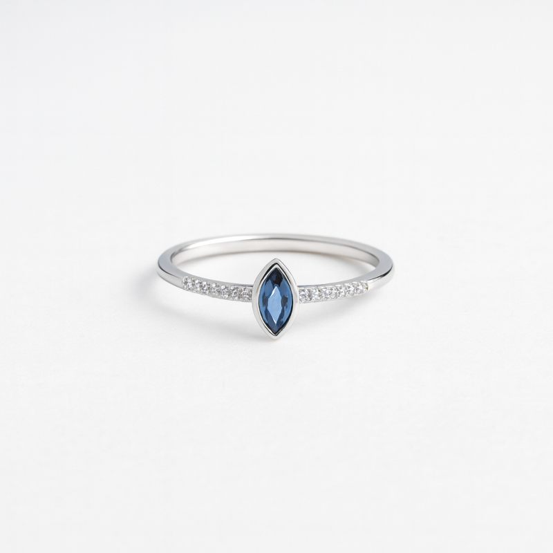 Blue Flame W Ring
