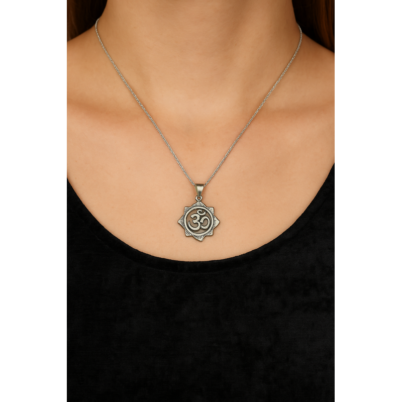 Om Lotus Pendant