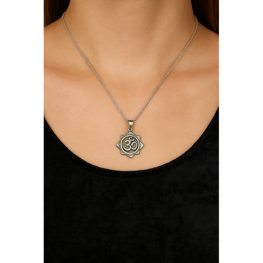 Om Lotus Pendant
